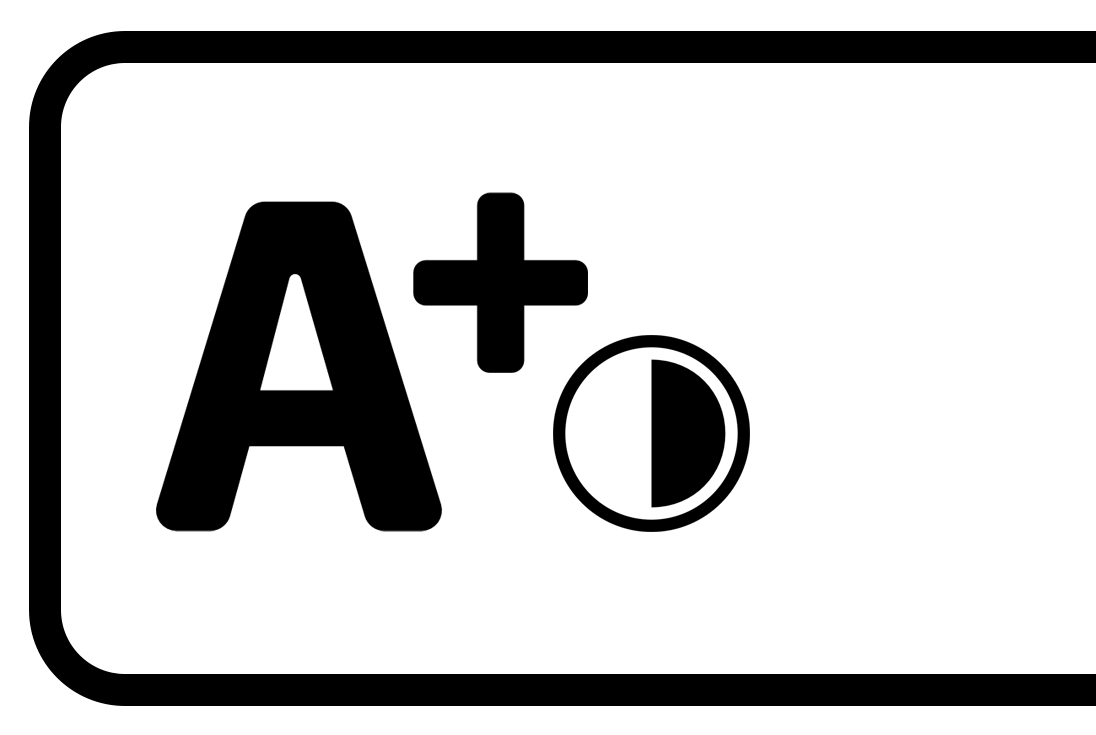 Zmień rozmiar czcionek (A+) i przełącz wysoki kontrast